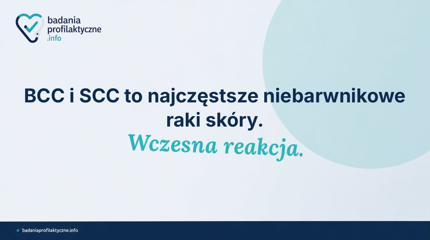 Niebarwnikowe raki skóry — objawy BCC i SCC, czynniki ryzyka i ochrona